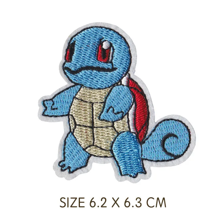 Pokémoned Pikachu Cartoni animati Gioco Charmander Anime Squirtle Personaggio per Abbigliamento Fai da Te Bulbasaur Stiratura Ricamo Patch da Cucire