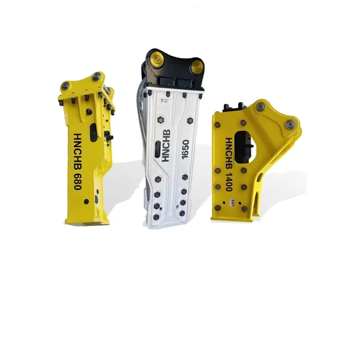 Dual Style Mini Hydraulic Breaking Hammer, Side & Top Type Demolition Attachment For Small Mini Excavator