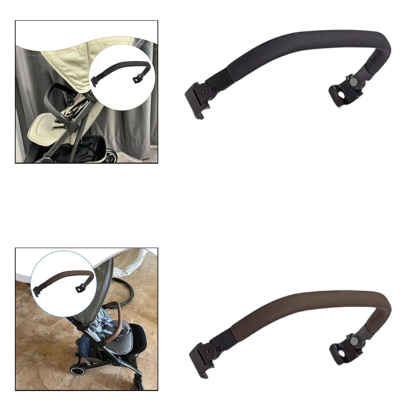 

Strollers Guardrail Armrest Premium Replacement Durability Spare Parts Grab Handle