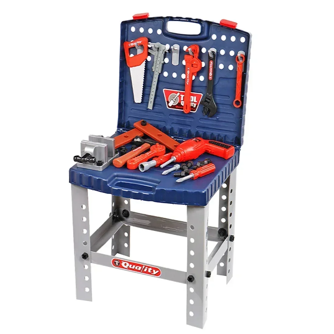 67 teile/satz Tragbare Toolbox Werkzeug Stehen Werkzeug tisch Pädagogisches Intelligenz Spielzeug Elektrische Wartung Werkzeug Reparatur Kit spielzeug kinder geschenk