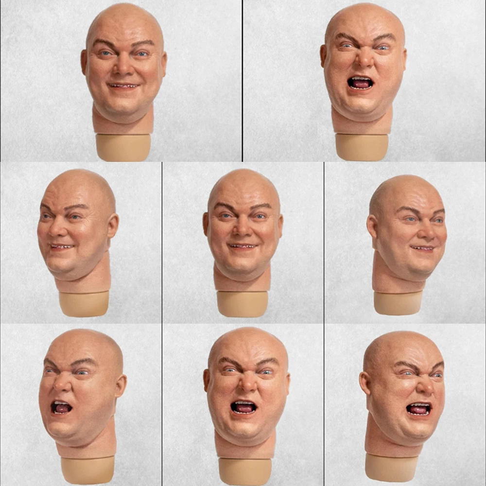 

Лицо, фигурка, Φ 1/6, белая кожа, толстый мужской солдат, скульптура, ПВХ резьба, модель, подходит для 12 дюймов, экшн-фигурки