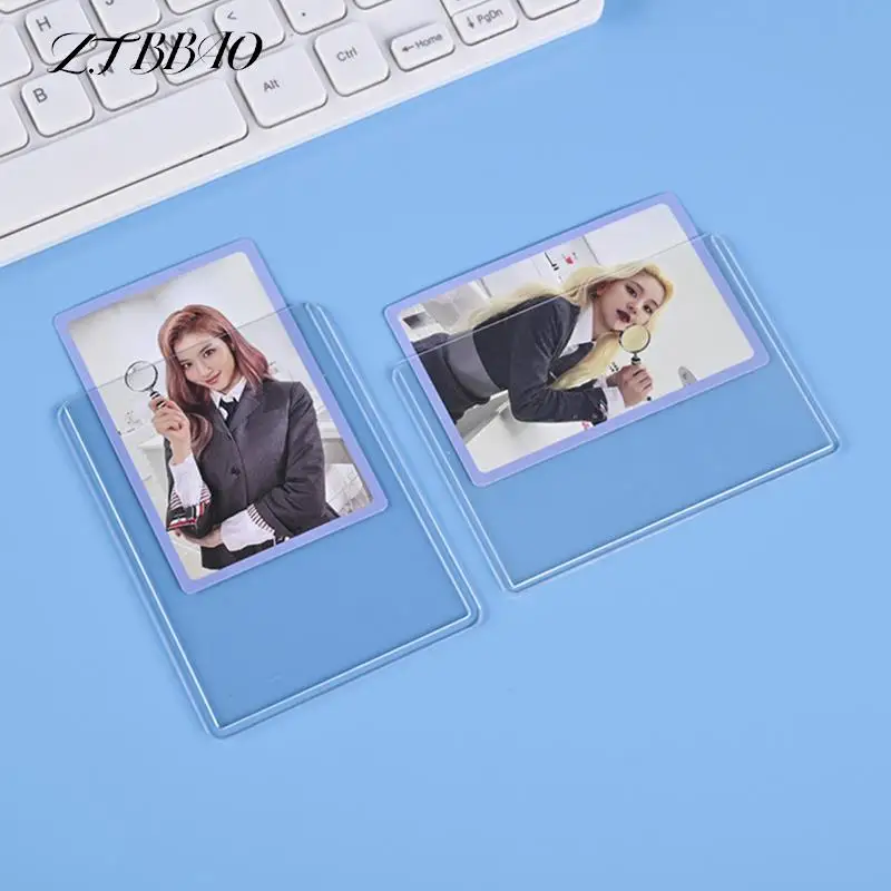 

1PCS Clear HD PVC Slot Idol Photo Game Card Sleeve DIY Star Card Protector For Baseball Football Game Cards