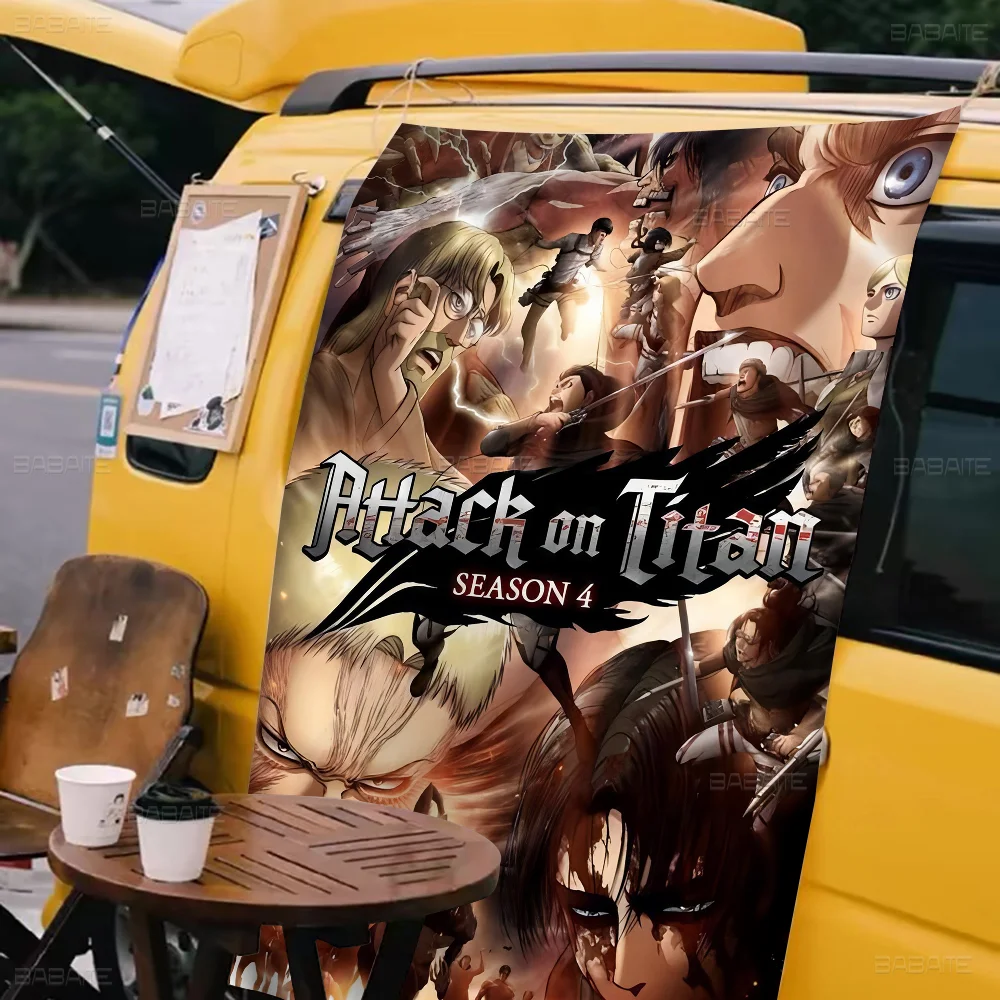 Anime A-Attack On Titans Printed Large Flag Art Science Fiction Room Home Decor Decor Banner