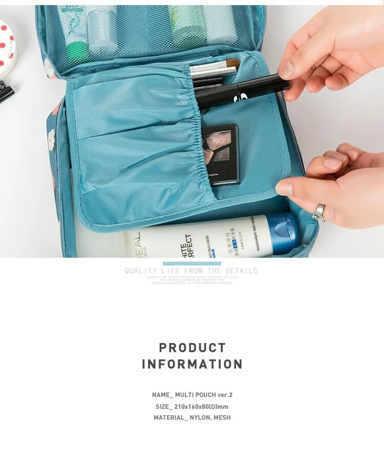 Tragbare Handarbeit Lagerung Tasche Mesh Teiler Beutel Garn Stricken Werkzeuge Organizer Fällen Lagerung DIY Bekleidung Reise Kulturbeutel – Detail 14