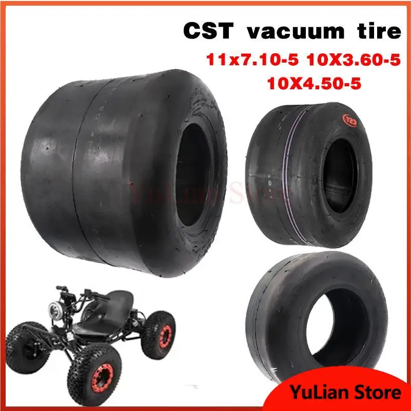 wheel tire front wheel 10x4.50-5 rear wheel 11x7.10-5 with 5 inch aluminium alloy wheel hub for GO KART ATV UTV Buggy
