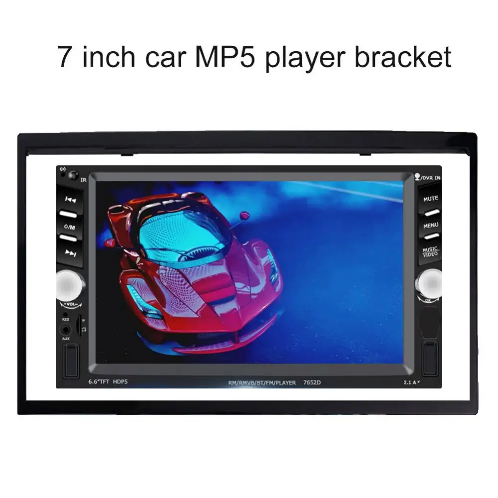 Radio Universal MP5 7 Inch Double Din Car Multimedia Installation Frame Interior Accessories marco de radio 7 pulgadas