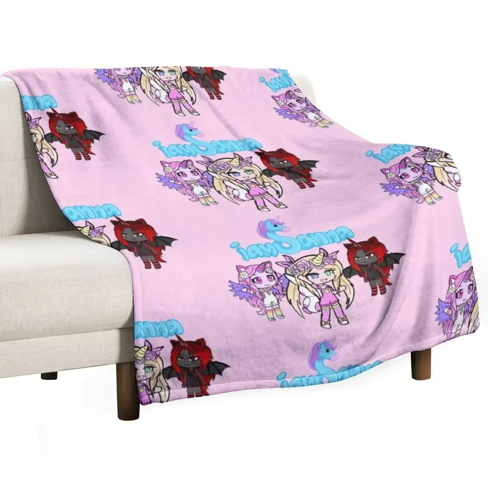 

Sanna and Friends Throw Blanket for sofa Summer Beddings Thermal for babies Blankets