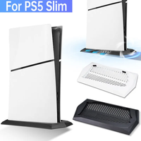 Vertical Stand for PS5 Slim Console Cooling Bracket Base Holder for Playstation 5 Slim  Accsessories with Built-in Cooling Vents