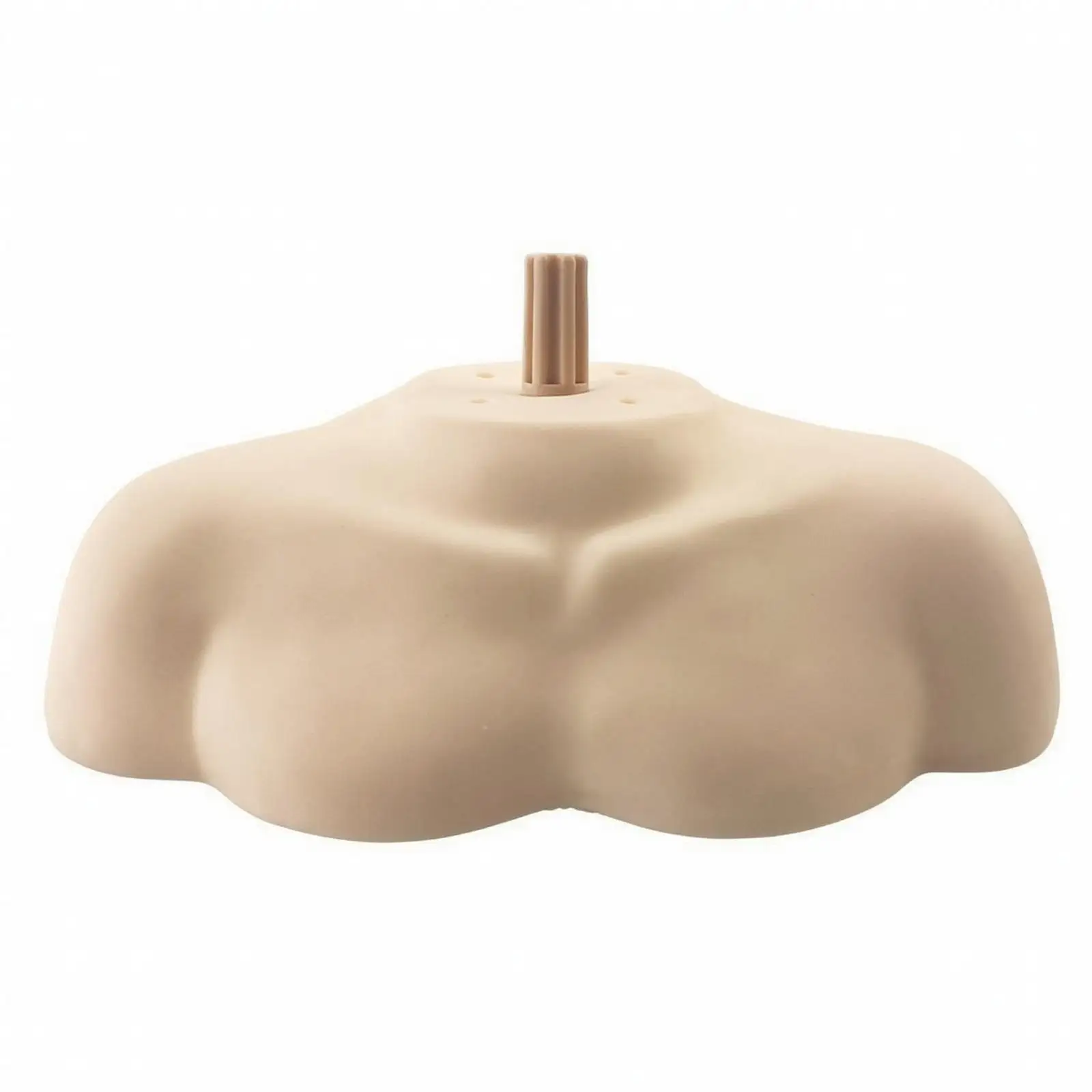 Mannequin Shoulder-and-Upper-Torso Base | Stable Low-Profile base, Mannequin Torso Base with Mounting Post, for Hairstyling