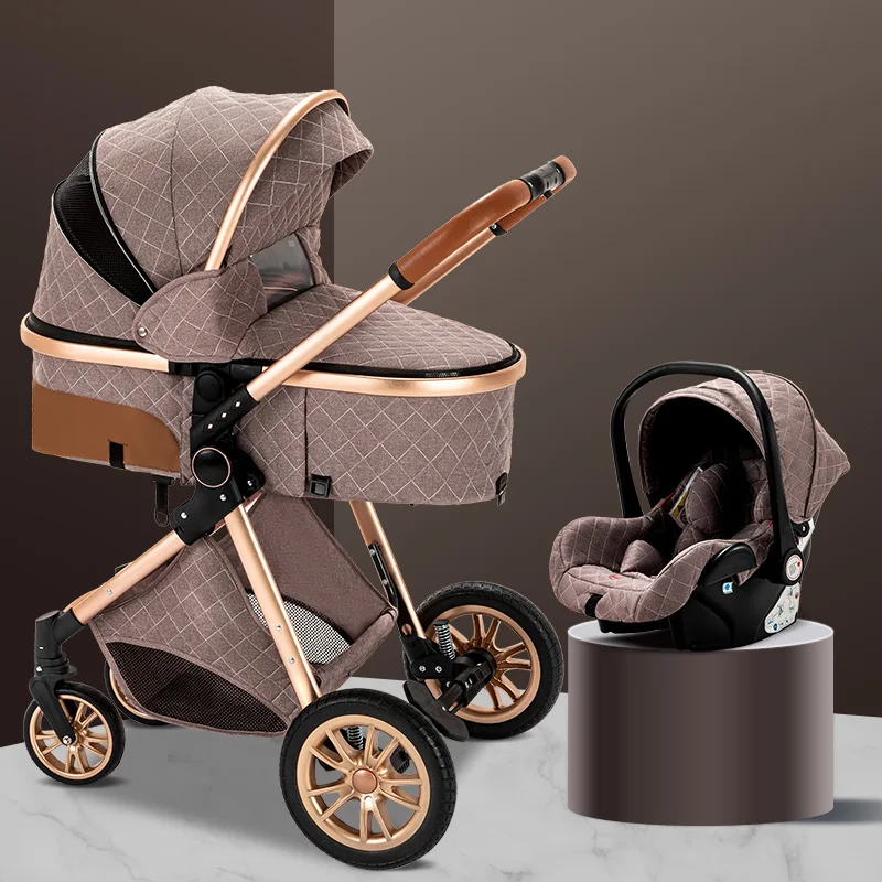 Vuitton Baby Stroller Louis Vuitton Crib Newest Baby Stroller In1  Multifunctional Stroller Easy Folding Travel Portable