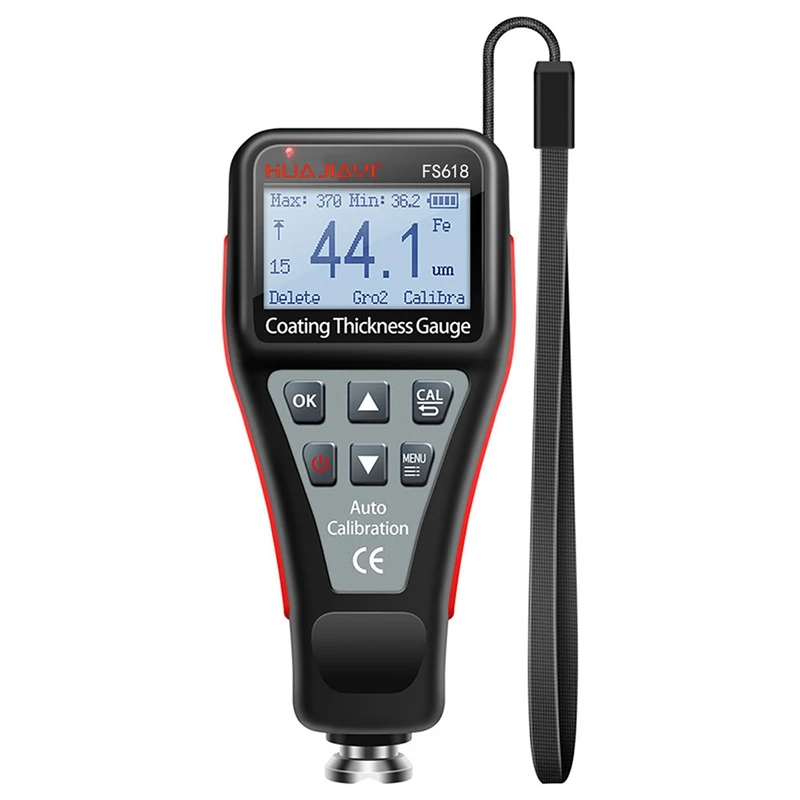 

HUAJIAYI FS618 Coating Thickness Gauge Automotive Paint Film Thickness Tester ABS To Measure Paint Tools