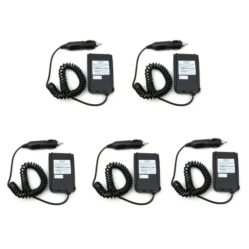 Lot 5PCS Original Car Charger Battery Eliminator Adapter for Wouxun KGUV8D KG-UV8D KG-UV8D Plus Two Way Radio Walkie Talkie