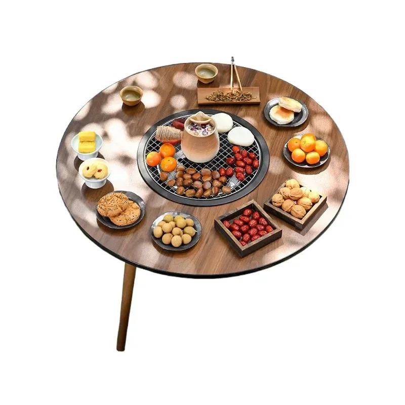 Electric and carbon dual-purpose enclosure stove Household indoor tea roasting stove set Household peripheral tea roasting table