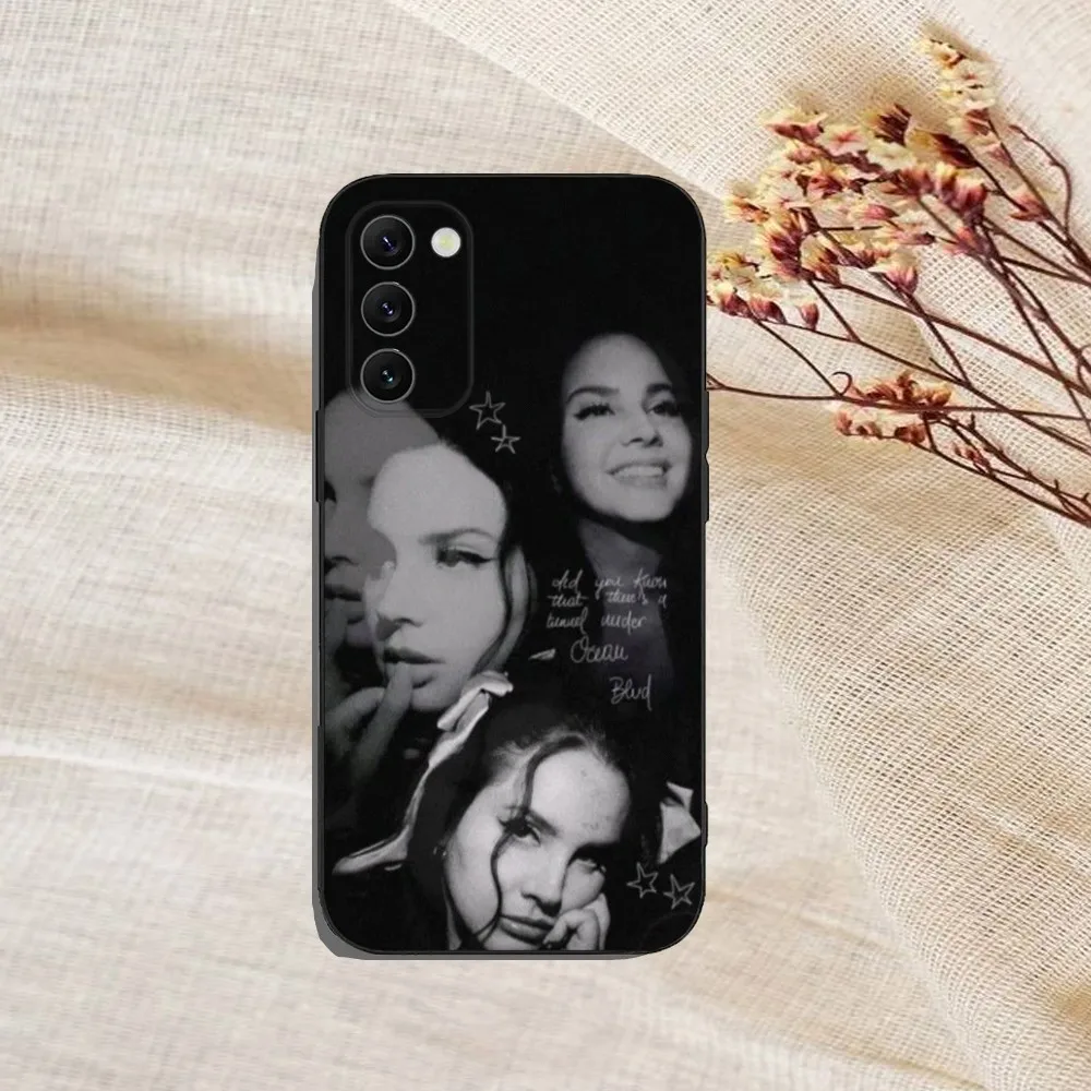 Singer L-Lana Del Rey Black Beauty Phone Case For Samsung Galaxy A13,A21s,A22,A31,A32,A52,A53,A71,A80,A91 Soft Black Cover