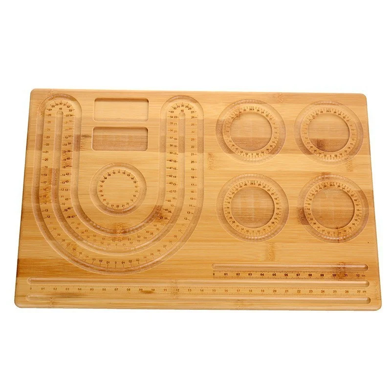 Bamboo Beading Board DIY Jewelry Making Tool Mats Trays Pearl Board Design Bracelet Beaded Pad Tray Accessories 48*28CM