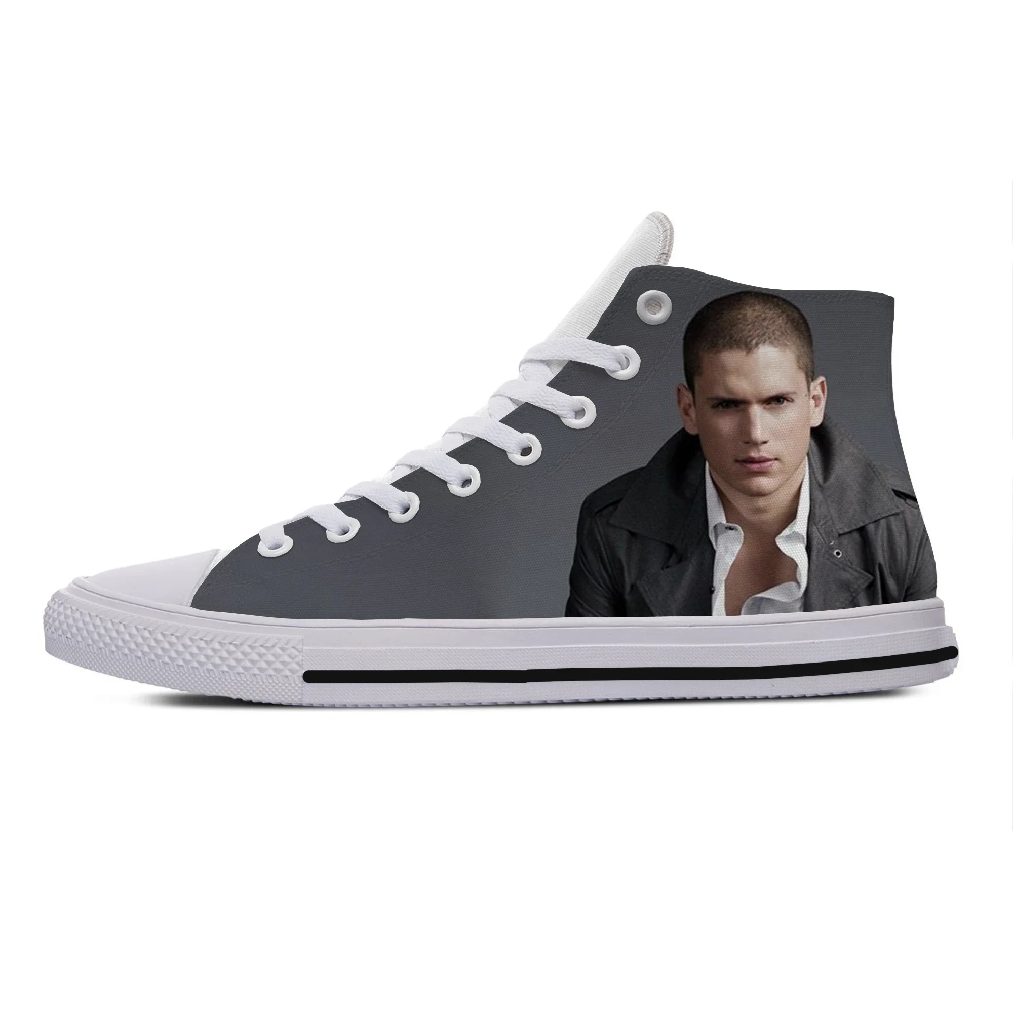 Hot Cool Fashion Funny Summer Sneakers di alta qualità scarpe Casual uomo donna Wentworth Miller Classic High Top ultime scarpe da tavola