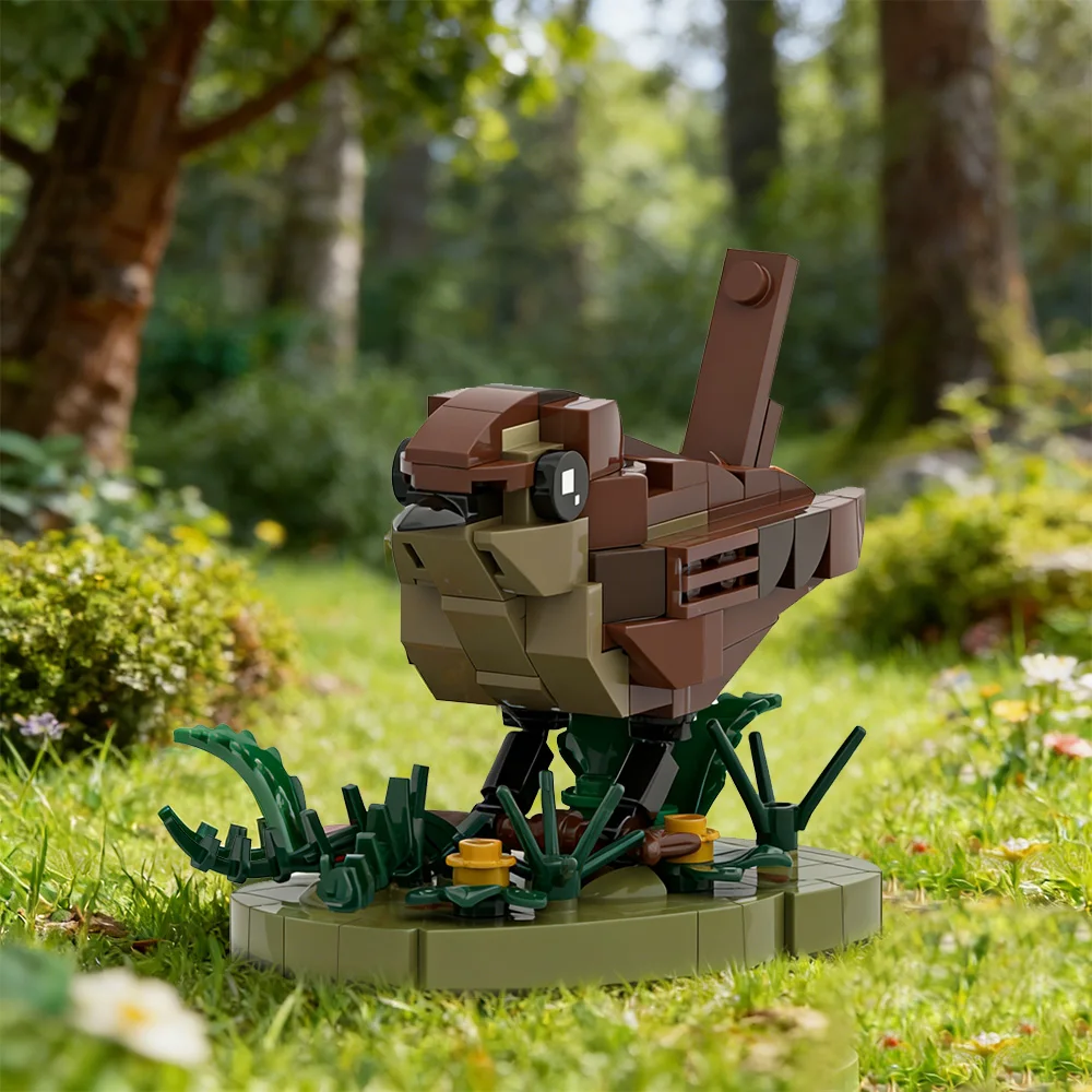 

Gobricks MOC Wren Building Blocks Model Animal World Wren Bird Bricks Assembly Educational Toys Kids DIY Birthday Gifts