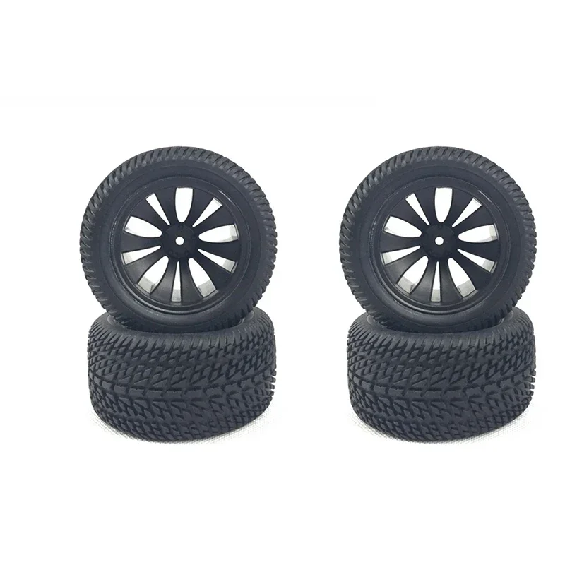 4Pcs 90Mm Rubber Tires Tyre Wheel For Wltoys 144001 124019 12428 104001 HBX 16889 SG1601 RC Car Upgrade Parts