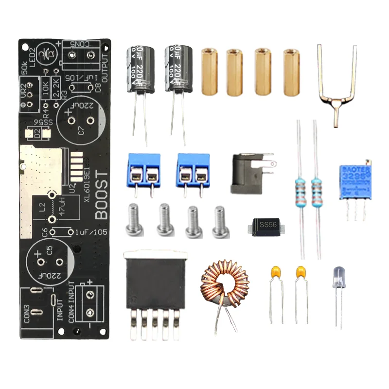 Electronic DIY Kit Engineering XL6019E1 Welding Practice Boost DC-DC Output Adjustable Power Supply Electronic DIY Hobbyist