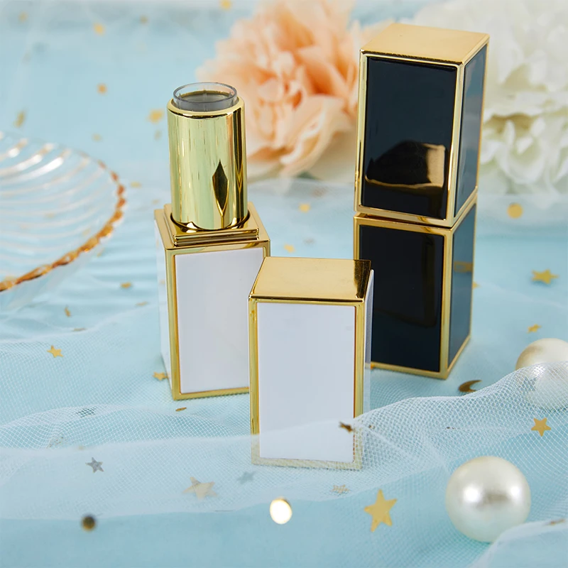 Tubo per rossetto barattolo cosmetico forma quadrata vuoto fai da te balsamo per le labbra tubo per rossetto contenitore per trucco portatile per stampo per rossetto da 12.1mm