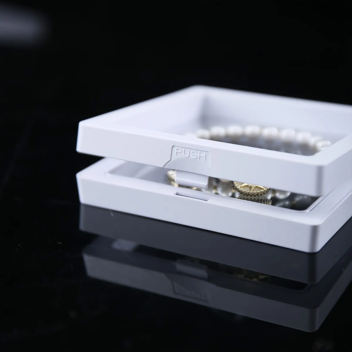 10 Stück, Transparente Schwebe-Displaybox, Kunststoff-Schmuckverpackungsbox, Aufbewahrungsbox für Schmuck, Halsketten, Ringe und Sammlerstücke – Detail 3