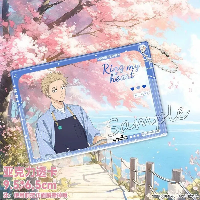 Anime Kaoru Hana wa Rin a Saku Waguri Kaoruko accesorios de fotografía Diy dibujos animados nueva tarjeta transparente acrílica regalos de cumpleaños