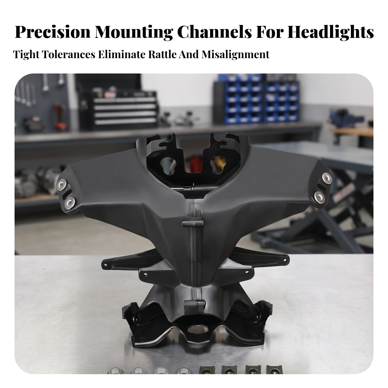 Motorcycle Headlight Bracket with Hardware Long-Lasting Motorcycle Instrument Bracket with Hardware Mount Heavy Duty Rust