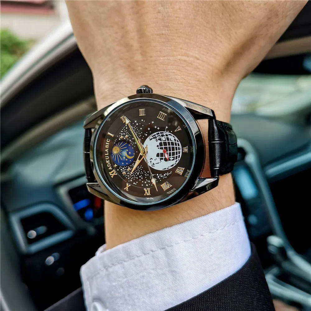 AOKULASIC Mechanical Watch Men's Fashion Business Watches Trend Top Brand Waterproof Man Automatic Wristwatch Reloj Hombre NEW