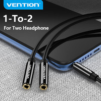 Vention Audio Splitter Jack 3.5 Cable 3.5mm Male to 2*3.5mm Female Stereo Y Splitter Cable for iPhone Laptop Speaker Headphone