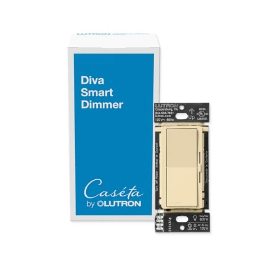 

Light Switch for Caseta Lighting Required for LED Lights 150W Single-Pole/3-Way No Neutral (DVRF-6L-IV