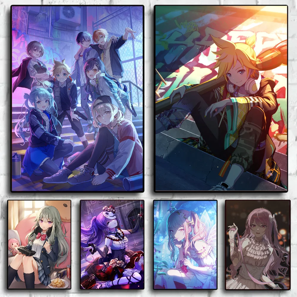 Project Sekai Anime Posters Sticky HD Quality Poster Wall Art Painting Study Wall Decor