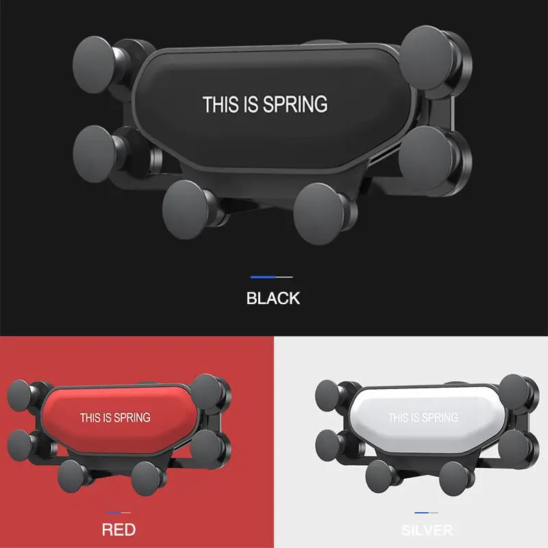 

Universal Automatic Gravity Car Phone Holder Stand Non-Slip Grip GPS Stand Clamping Grip Auto Air Vent No Magnetic Dropshipping