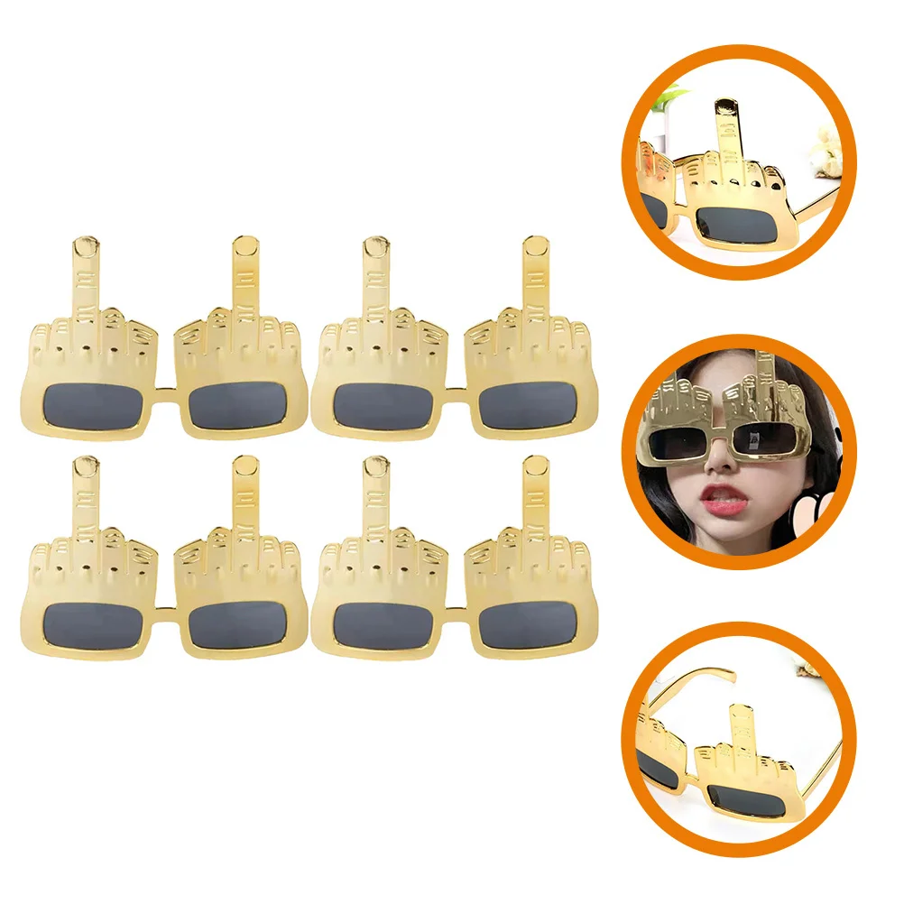 

4Pcs Funny Eyeglasses Cartoon Style Lightweight Halloween Party Glasses Cosplay Props Prank Party Eyewear Creative Fun Glasses