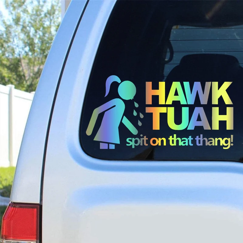 12203# HAWK TUAH Car Sticker For Auto Motorcycle Trailer Windows Laptop General Decorative Stickers