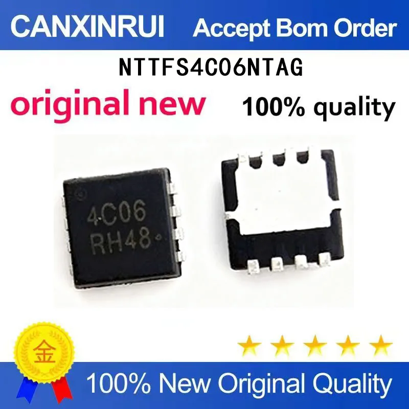 (5-100 piezas) Nuevo cable de impresión original NTTFS4C06NTAG 4C06 QFN8 chip IC