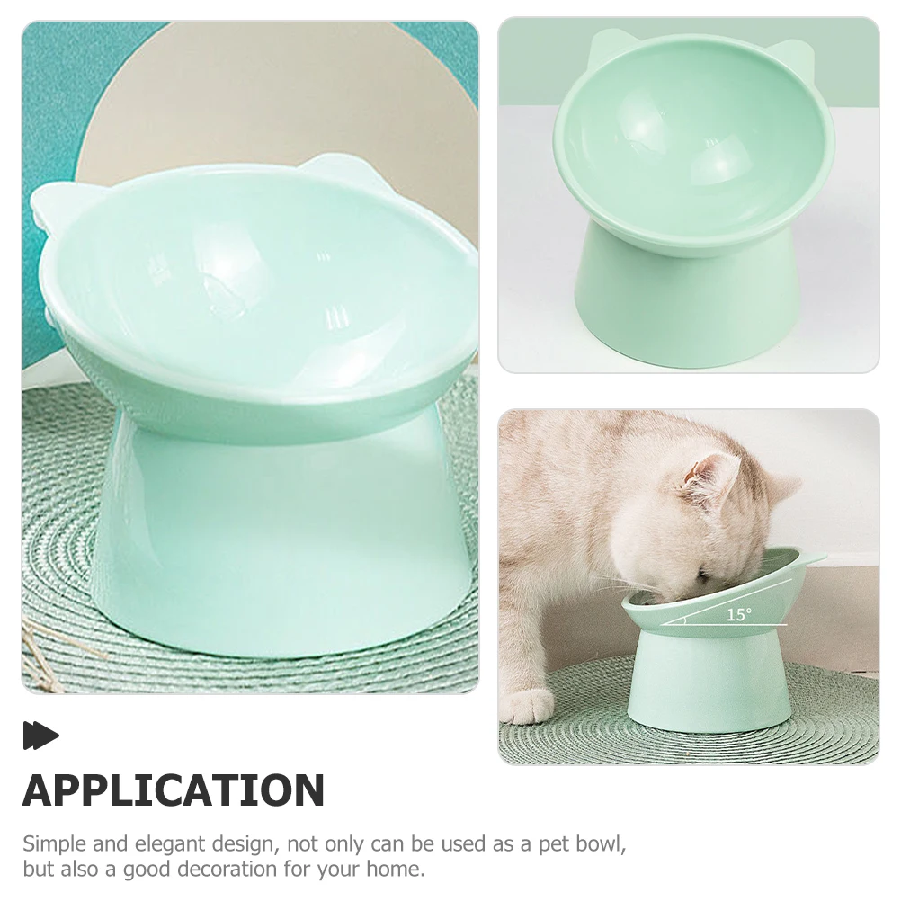 

2pcs Anti-Slip Raised Cat Elevated Pet Feeding Bowl For Cats Dogs Wear-Resistant Non-Tip Design Daily Use Puppy Bowl Pet