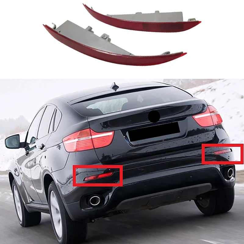 

Rear Bumper Fog Lamp Reflector Warning Lamp Brake Light 63147323185 63147323186 For-BMW X6 F16 2014-2018