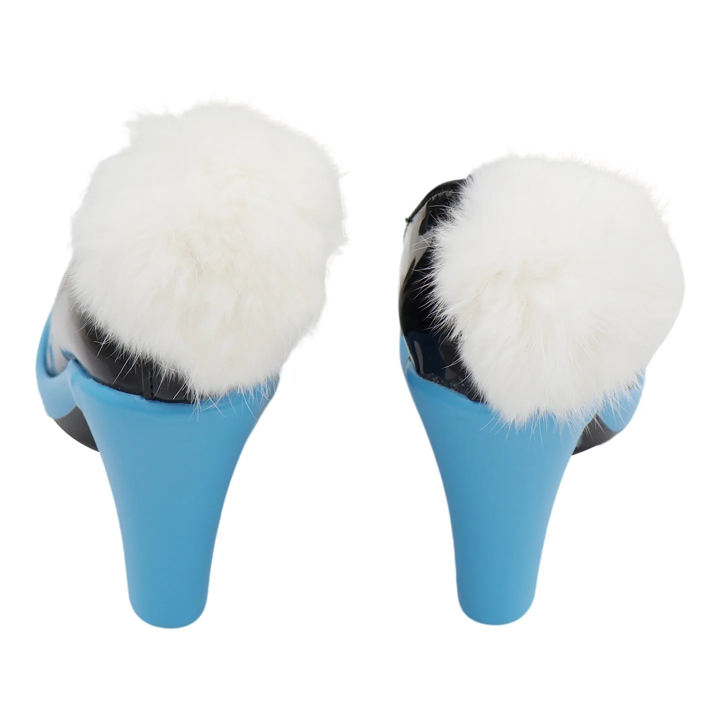 Scarpe cosplay coniglietta Tacchi alti in PU per Mikuu Accessori per oggetti di scena cosplay Stivali da festa di carnevale di Halloween realizzati su misura