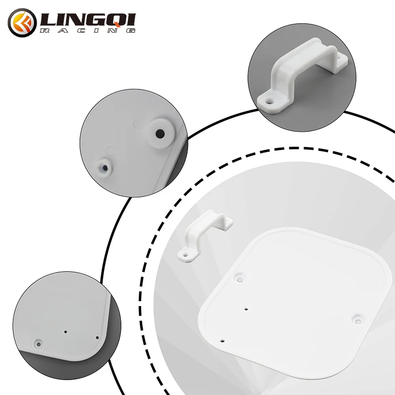 LINGQI Motorcycle Name Plate Front Number Plates For Off road Racing Motocross ATV CRF50 Kayo Protector Mudguard Cover Fairing view 6