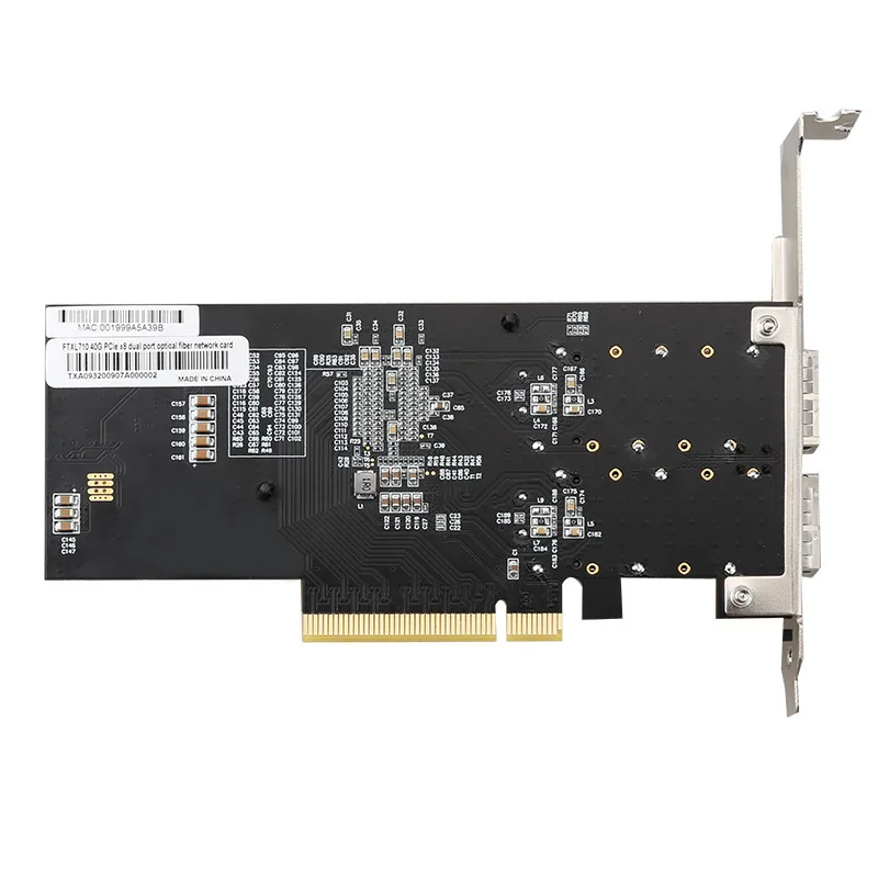 40G Gigabit Dual Port Network Card XL710-QDA2 PCI-E X8 QSFP Gigabit Fiber Optic Network Card Video card