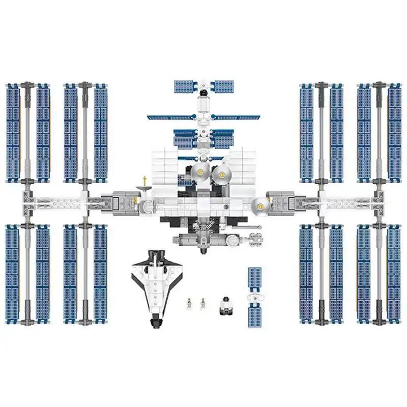 876pcs Ideas 21321 International Space Station Building Blocks Kit Bricks Classic Movie Model Kids Toys Boys Toy Children Gift