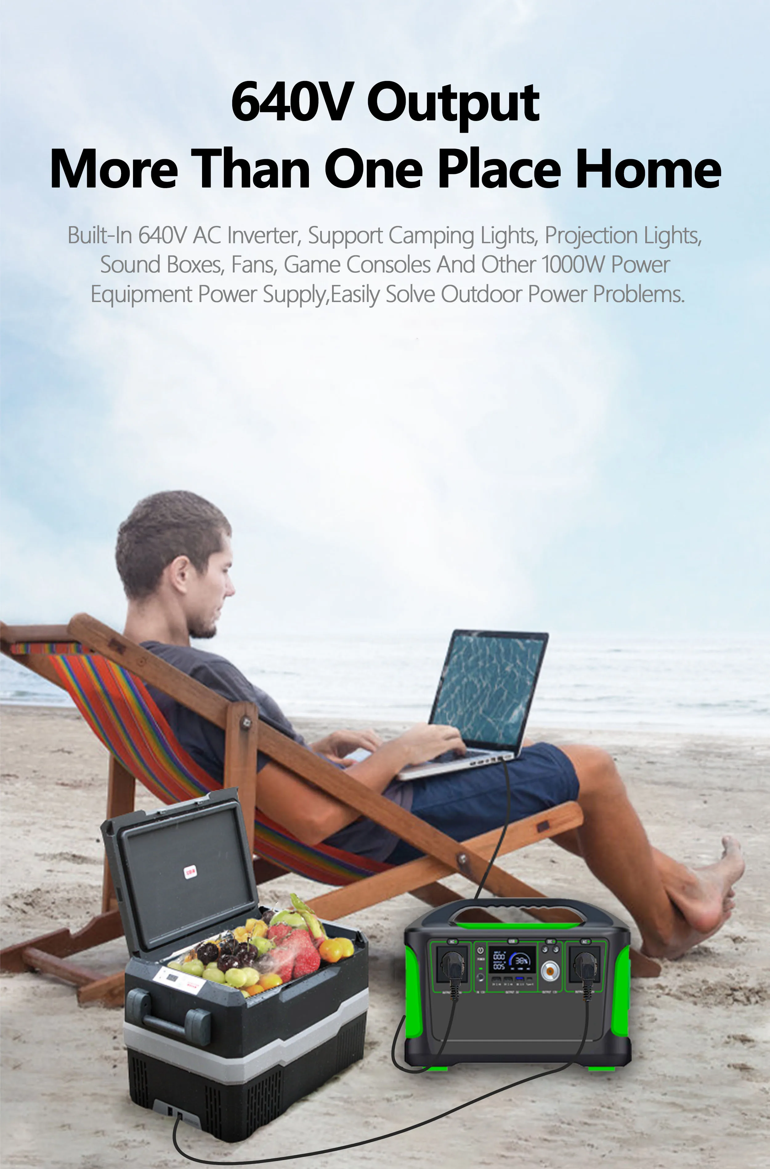Stasiun Tenaga Portabel All In - Lifepo4 Battery Pack ulasan dan harga