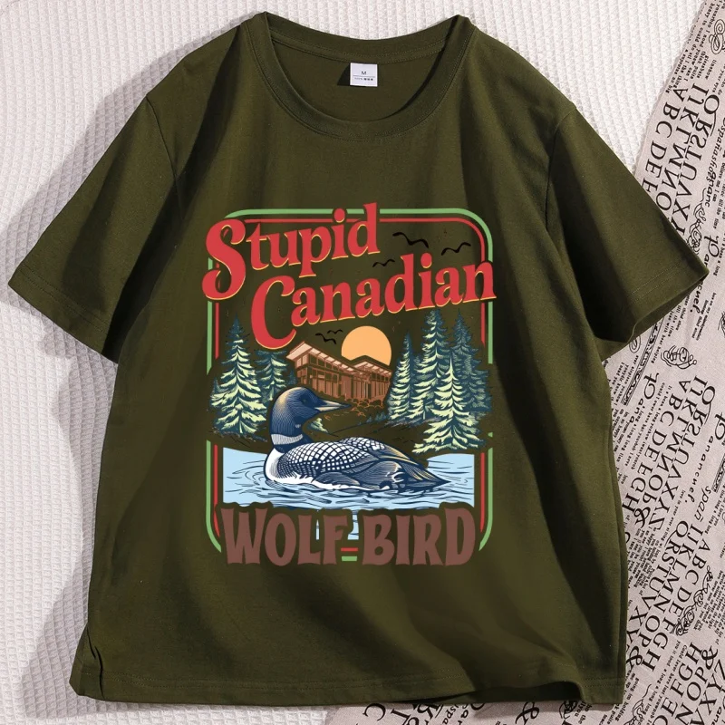Stupid Canadian Wolf Bird Comfort Colors Shirt, Heated Rivalry Inspired Shirt, Team Hollanov Tee image 4