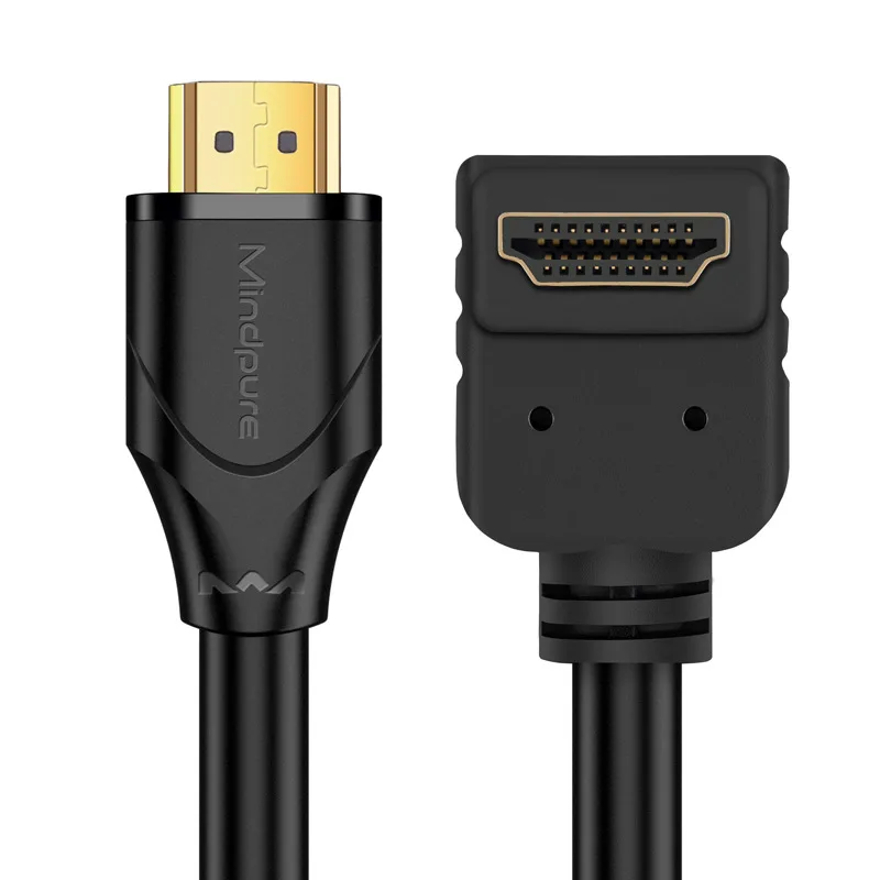 HDMI-compatible Cable 90 Degree Angle 4K 60Hz 1m 3 m Corner Right Angle Cable HDMI-compatible 4K Ultra HD for TV PS4 PS5 Camera