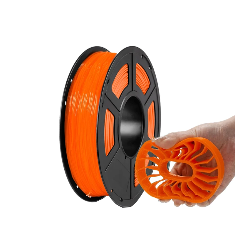 

95A Orange TPU Filament 1.75mm, Dimensional Accuracy +/- 0.03, Flexible Soft 3D Printer Filament 250g Spool (0.55lb)