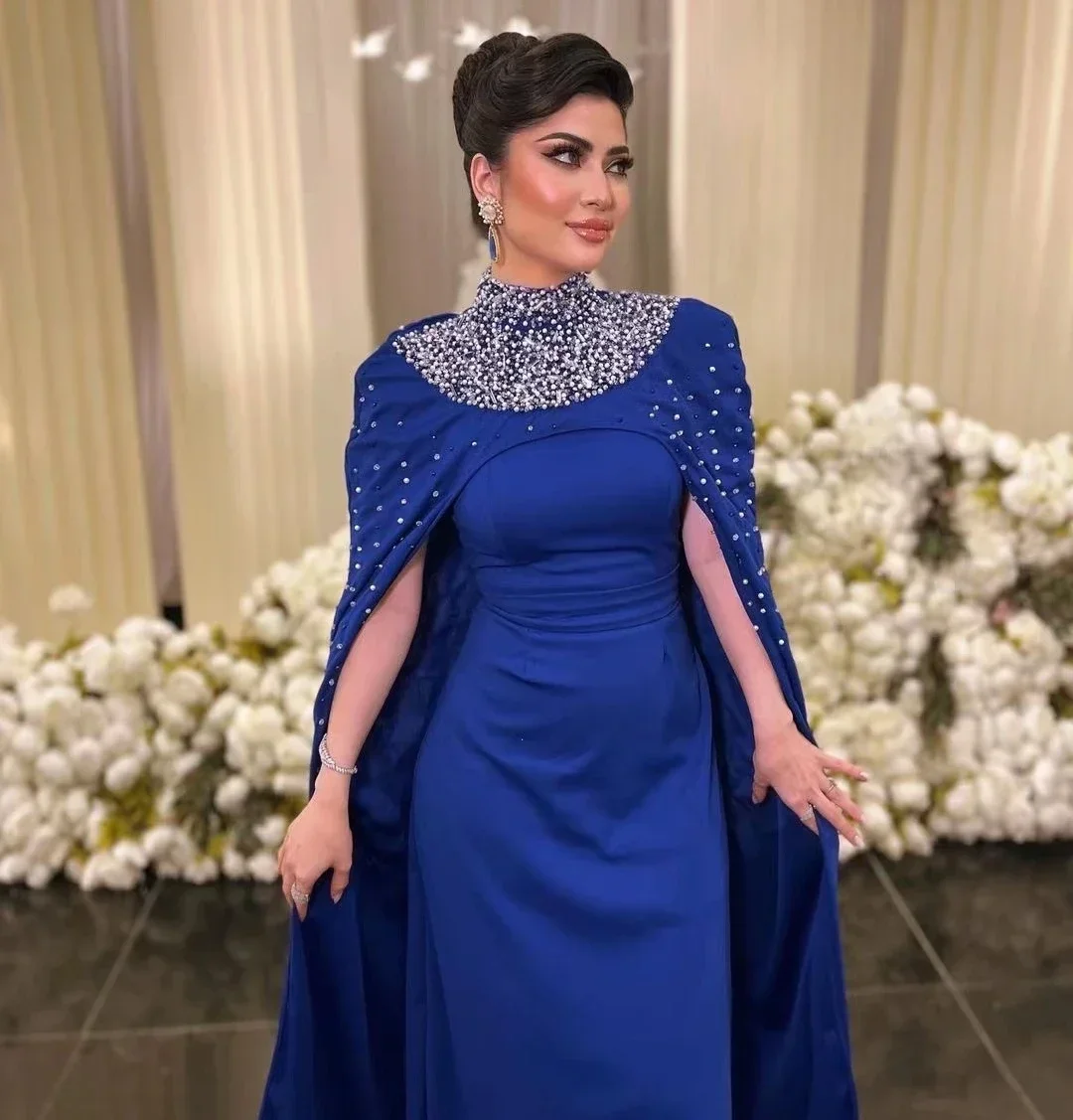 Customized \'s Luxurious And Elegant Floor Length Skirt Adorned With Pearl Accents Showcases A Noble And Elegant