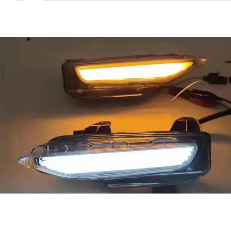 For Infiniti Q50 2014-2021 Front Bumper Sequential V2 RGB Daytime Running Light Yellow Signal and Iceblue Driving lk