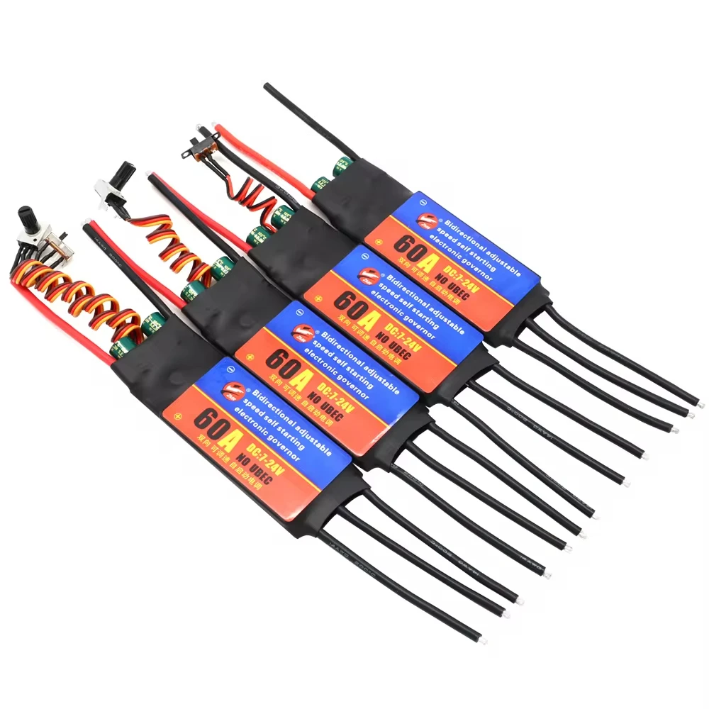 

ZMR 2-6S 30A 60A ESC Bidirectional Self Starting Brushless Electric Regulation Speed Controller ESC for DIY Tools