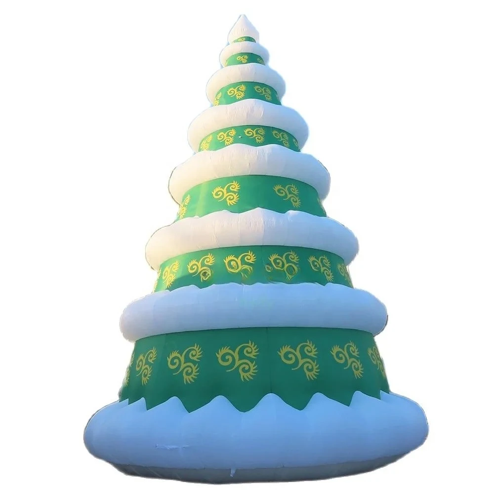 10m-33ft High Optional Christmas Tree With Decorations Inflatable Christmas Tree With LED Lighting and Blower