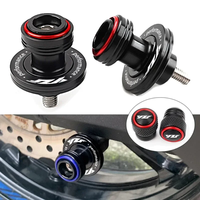 For YAMAHA R1 R1M R3 R6 R7 R9 R25 YZF-R6 YZF-R3 YZF-R15 R125 Motorcycle M6 Swingarm Spools Slider Stand Bobbins Tire Valve Caps